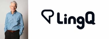 LingQ Co-Founder Steve Kaufmann and Logo