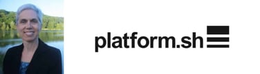 Platform.sh's Leah Goldfarb and Logo