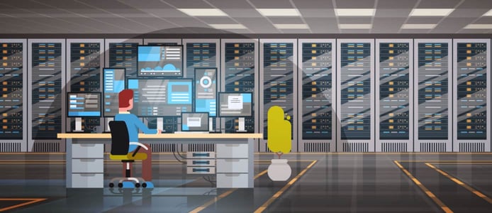 Datacenter illustration Datacenter illustration