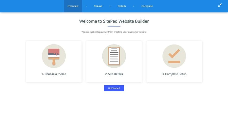 SitePad website builder process SitePad website builder process