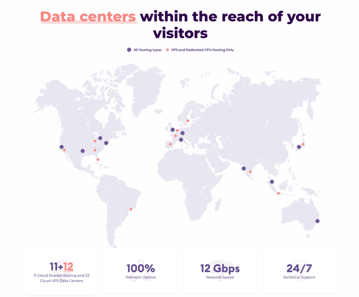 HostArmada data center locations map HostArmada data center locations map
