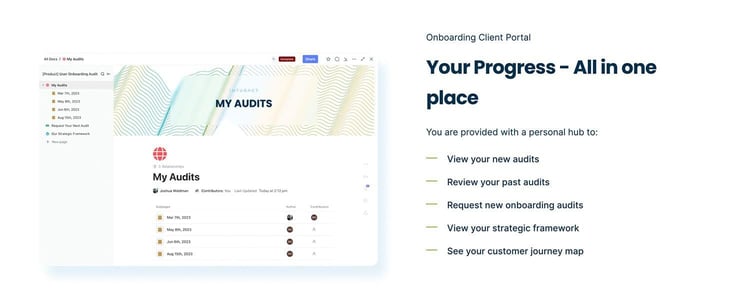 User onboarding portal