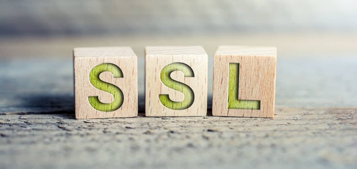 Blocks with letters "SSL" Blocks with letters "SSL"