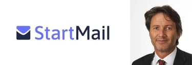 StartMail Logo and CEO Robert E.G. Beens