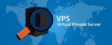 virtual private server on a world map