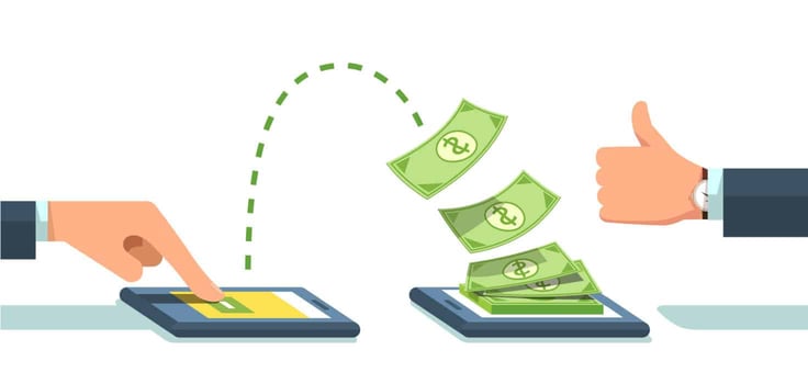 counting money from one tablet to another counting money from one tablet to another