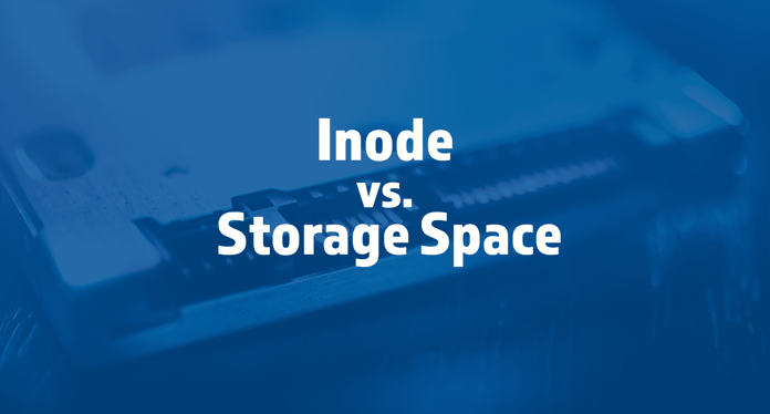 Inode vs Storage space on a background of an SSD drive Inode vs Storage space on a background of an SSD drive