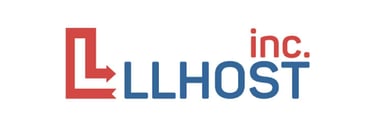 LLHost logo on white background