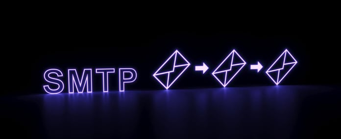 SMTP Protocol Icons in purple SMTP Protocol Icons in purple