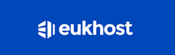 eUKhost Logo on blue background eUKhost Logo on blue background