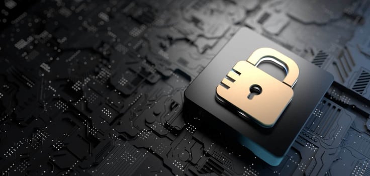 Padlock icon on grey background Padlock icon on grey background