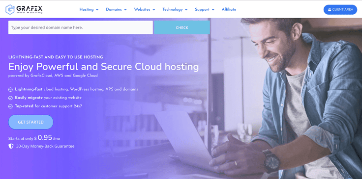 GrafixHost website screenshot GrafixHost website screenshot