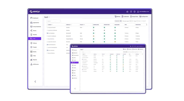 Screenshot of HYCU Protege 