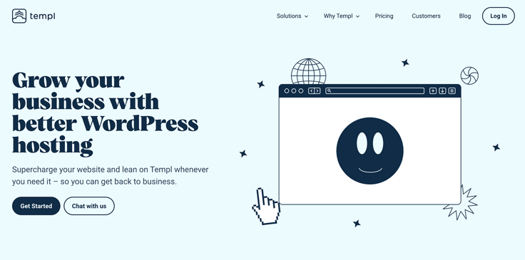 Screenshot of Templ website