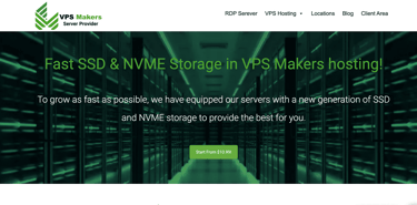 VPS Makers website screenshot