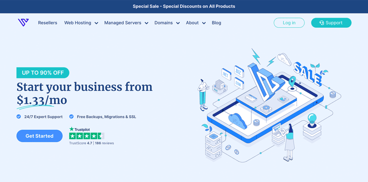 Verpex website screenshot