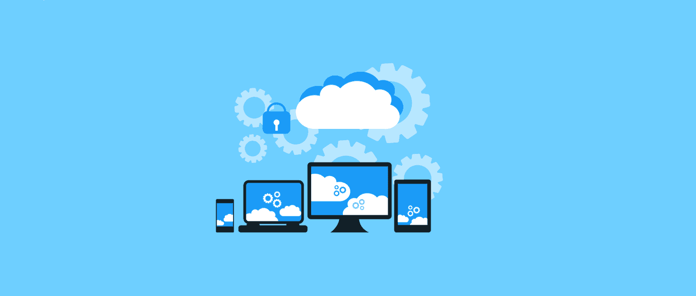 An illustration showing devices and the cloud together. An illustration showing devices and the cloud together.
