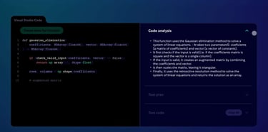 A screenshot of CodiumAI's code analysis.