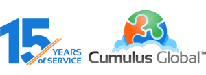 Cumulus Global logo highlighting its 15 years of service. Cumulus Global logo highlighting its 15 years of service.