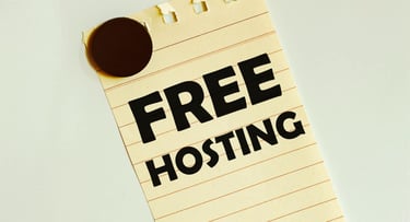 Notepad that says "Free VPS Hosting"