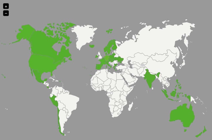 Hosting Directory Map Hosting Directory Map
