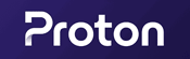 Proton Mail logo on purple background