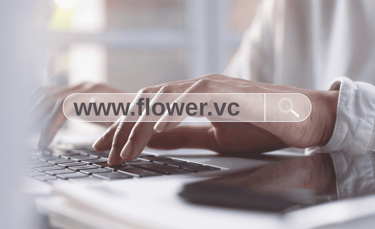 An address bar with "www.flower.vc" typed in.