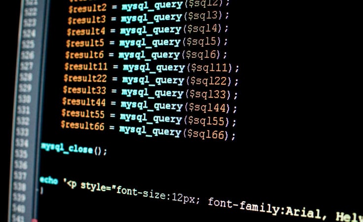 MySQL database code example MySQL database code example