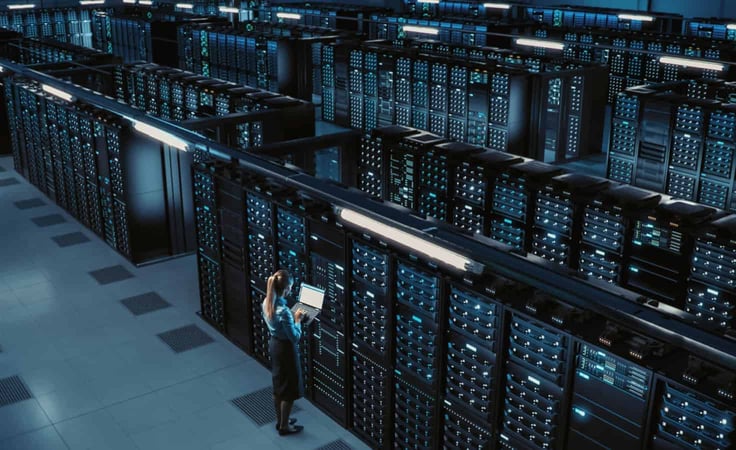 A Server Room in a Datacenter