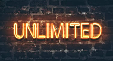 An unlimited sign in neon lights