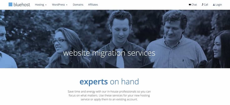 Screenshot from Bluehost website Screenshot from Bluehost website