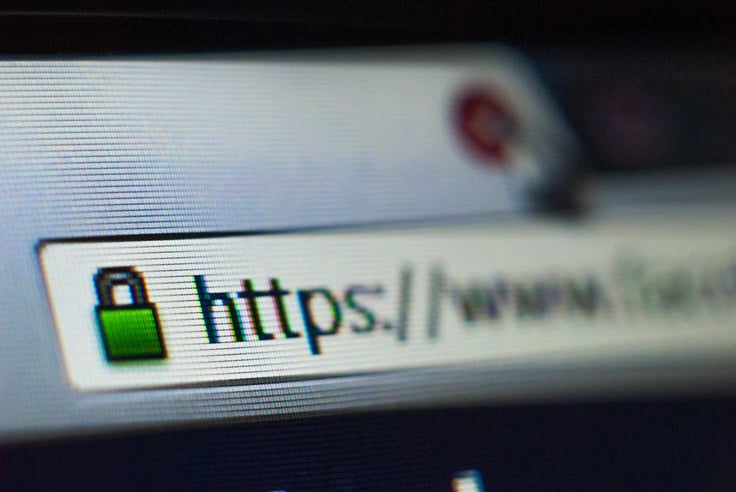 Screenshot of security icon on a web browser Screenshot of security icon on a web browser