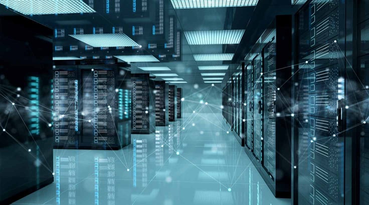 Global datacenter graphic Global datacenter graphic