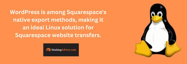 Graphic of Linux solutions for Squarespace transfers