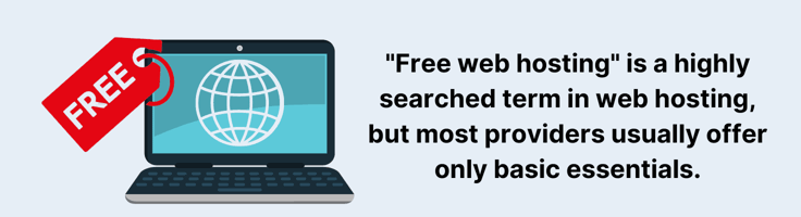 An infographic about free web hosting. An infographic about free web hosting.