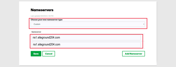 A screenshot capturing how to change your nameservers to prepare for DNS propagation. A screenshot capturing how to change your nameservers to prepare for DNS propagation.