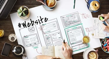 A Team Focusing on Website Design