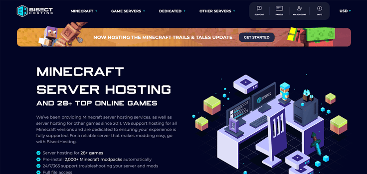 BisectHosting website