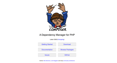 Composer website homepage