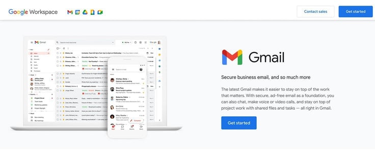 Screenshot of Gmail for Business Screenshot of Gmail for Business