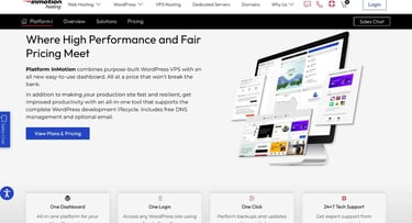 Screenshot of Platform InMotion Web Page