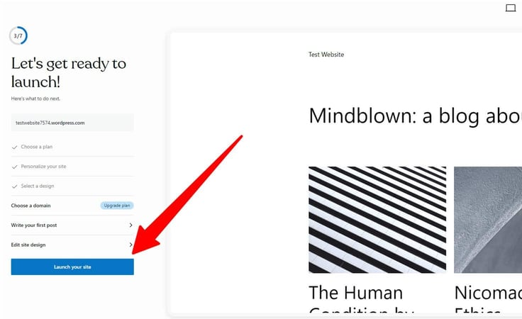 Launch your site Launch your site