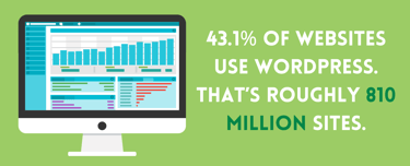43% of websites use WordPress