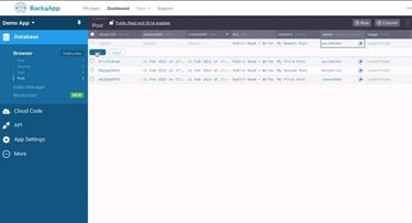 A photo of Back4app Interface