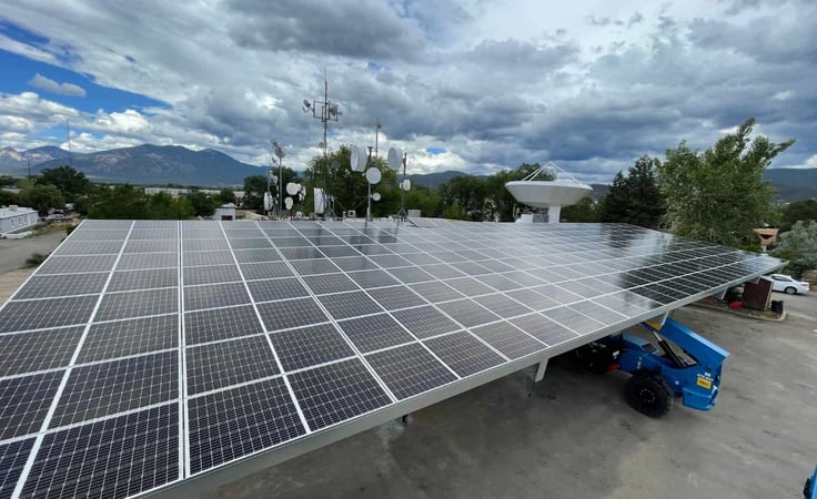 A photo of Brownrice solar array A photo of Brownrice solar array