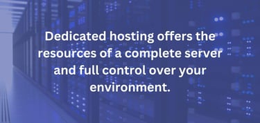  A photo about dedicated hosting