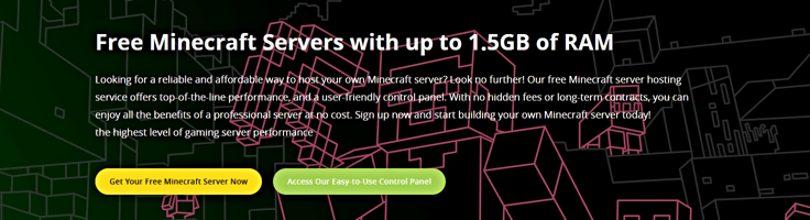 Free MC Server homepage Free MC Server homepage
