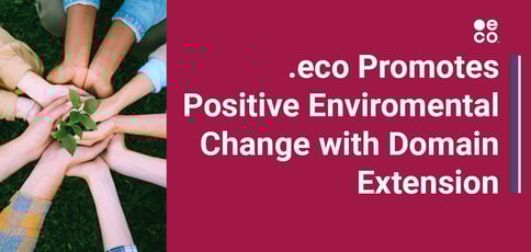 Eco Promotes Positive Environmental Change With Domain Extension Eco Promotes Positive Environmental Change With Domain Extension