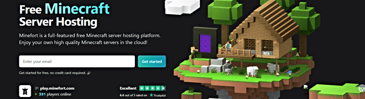 Minefort homepage Minefort homepage