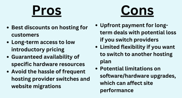 Pros and Cons of a Lifetime Web Hosting Provider